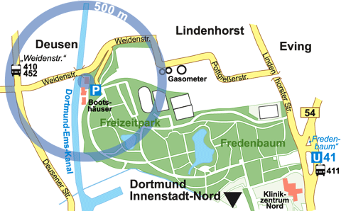 Lageplan FS98 Bootshaus